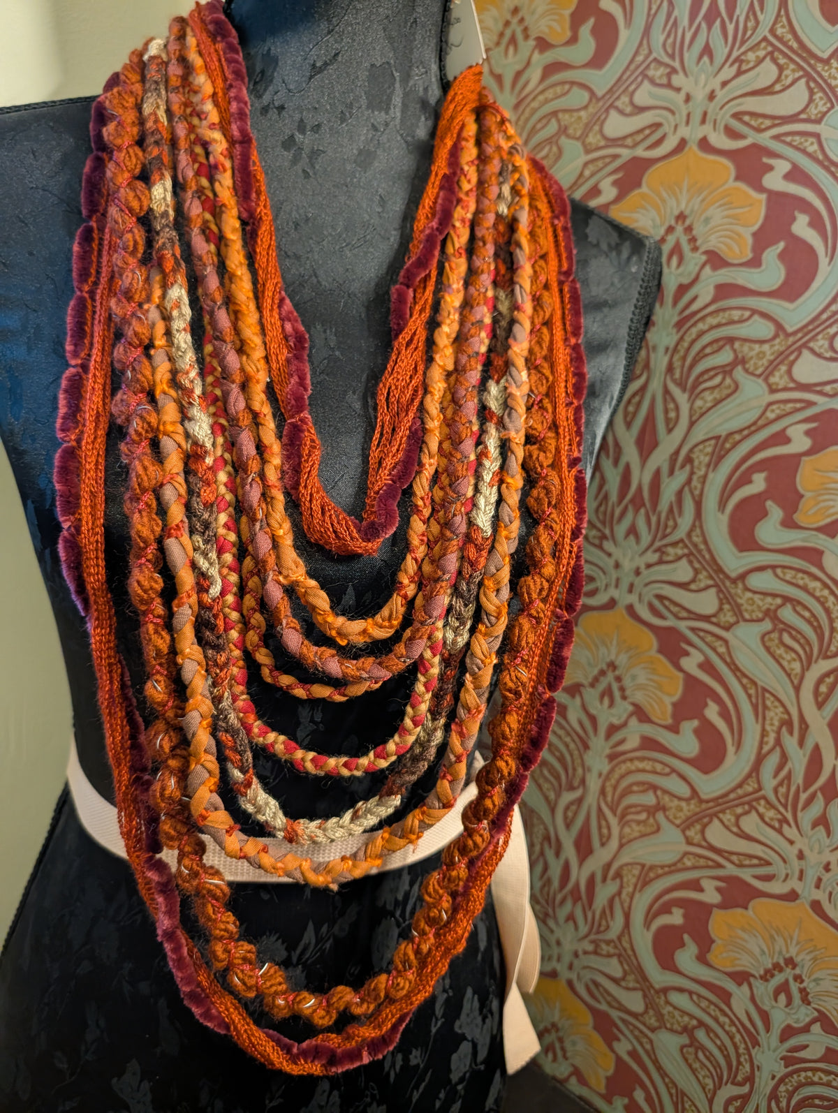 Pyre Witch, A beautiful handmade necklace with witchy layers, created using sustainably sourced materials, unique gift