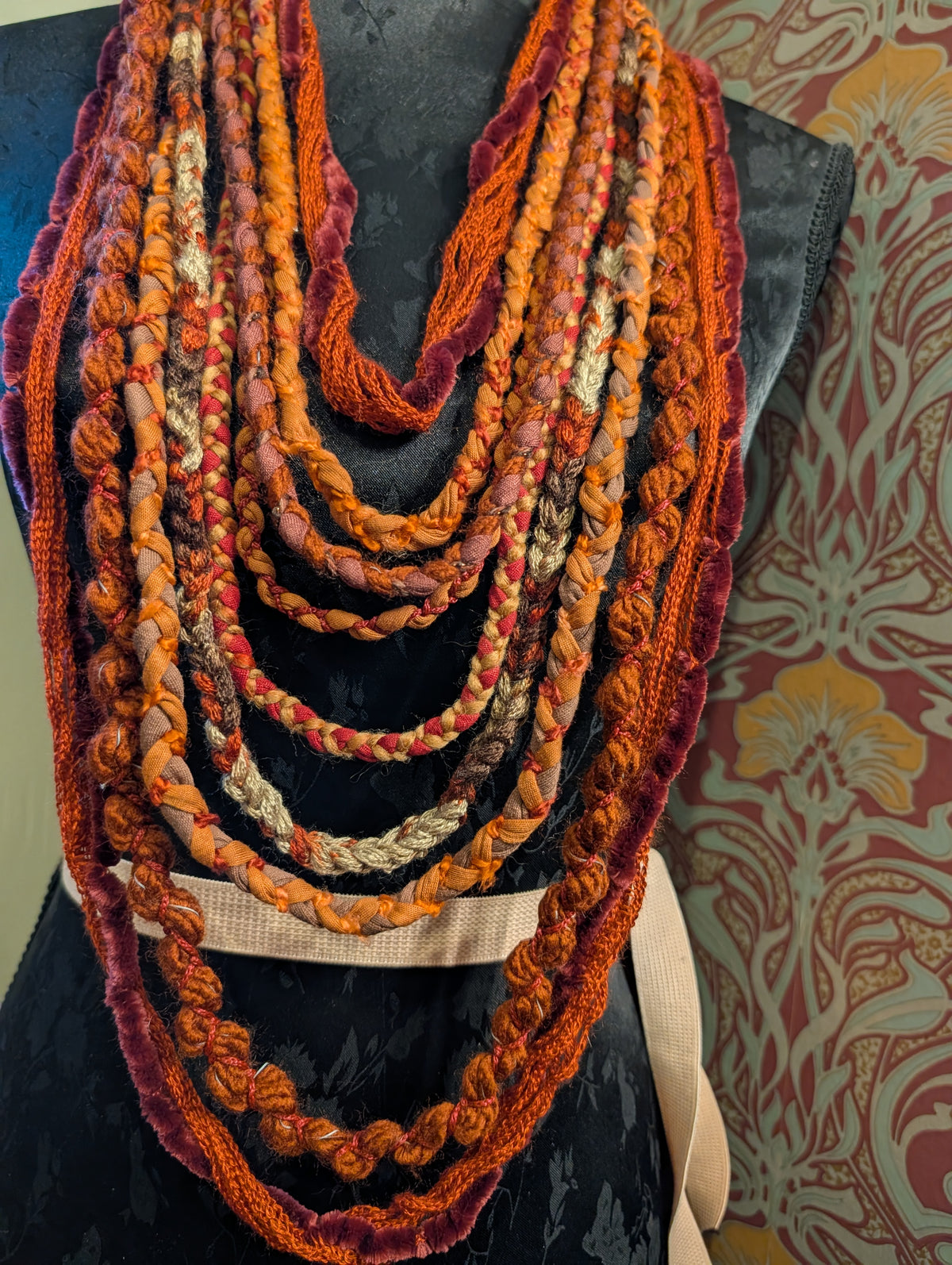 Pyre Witch, A beautiful handmade necklace with witchy layers, created using sustainably sourced materials, unique gift
