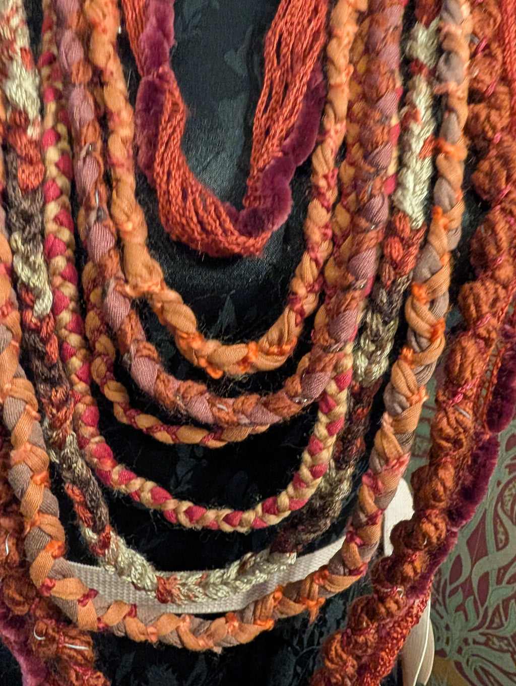 Pyre Witch, A beautiful handmade necklace with witchy layers, created using sustainably sourced materials, unique gift