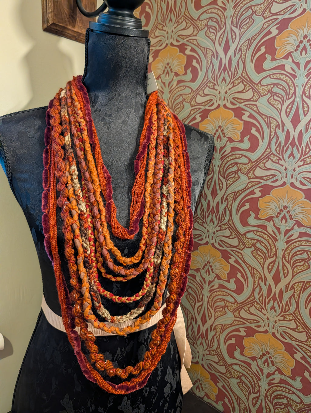 Pyre Witch, A beautiful handmade necklace with witchy layers, created using sustainably sourced materials, unique gift