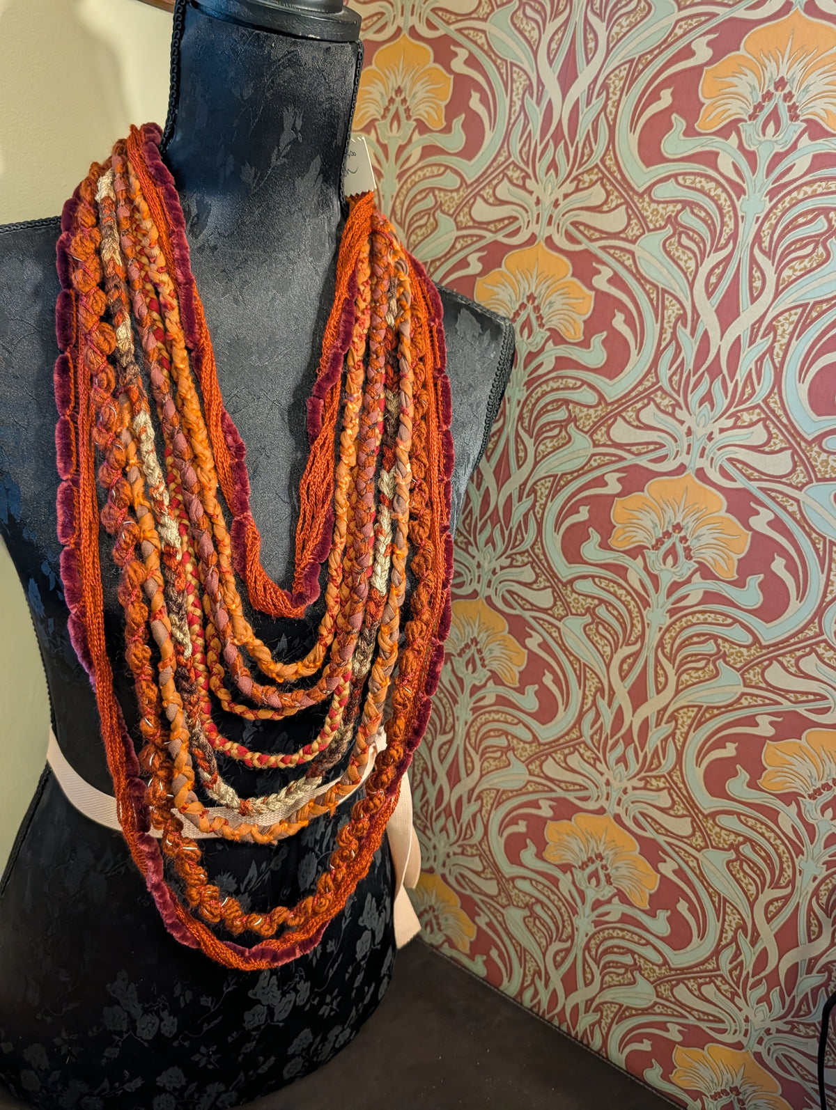 Pyre Witch, A beautiful handmade necklace with witchy layers, created using sustainably sourced materials, unique gift