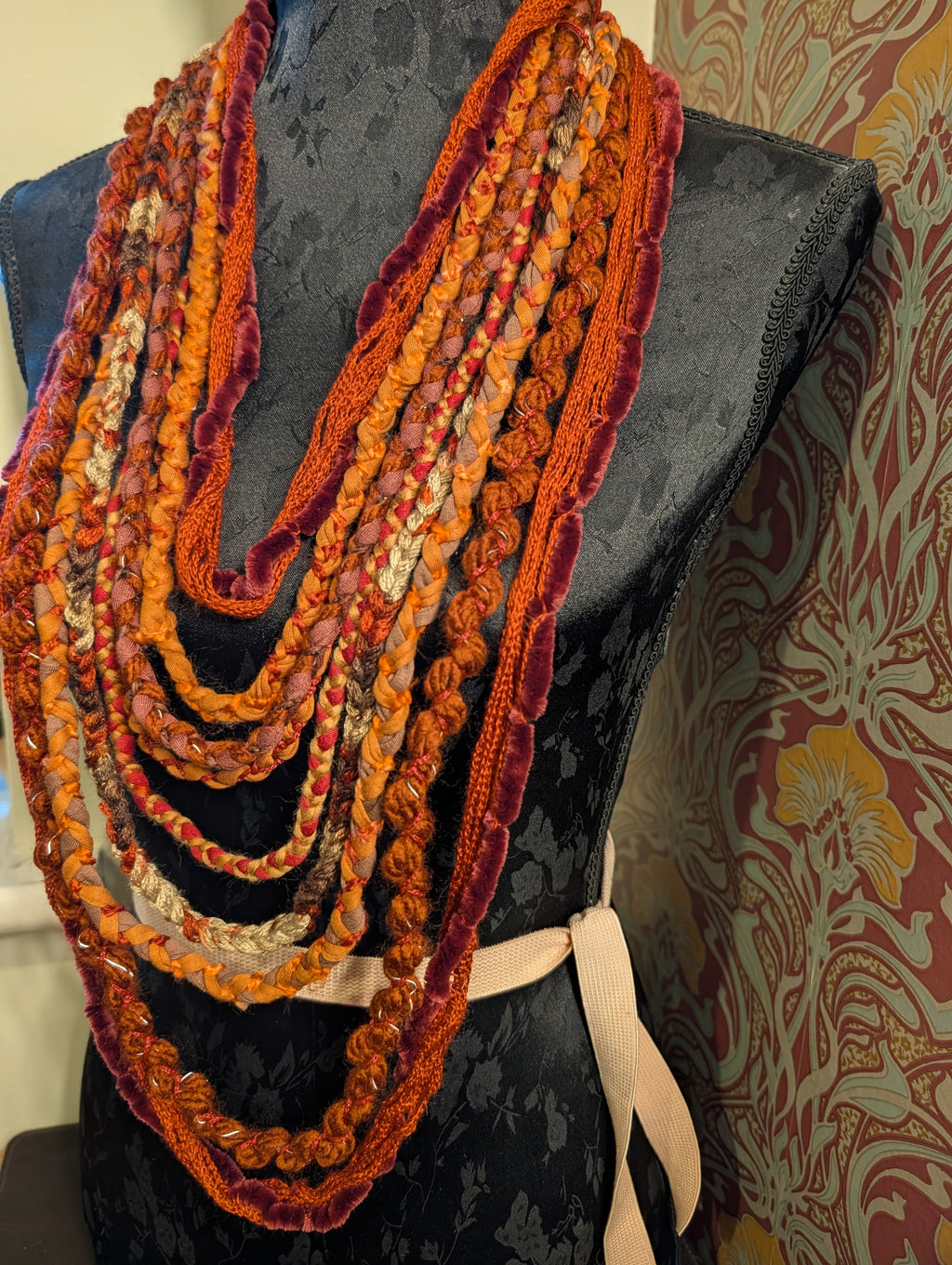 Pyre Witch, A beautiful handmade necklace with witchy layers, created using sustainably sourced materials, unique gift