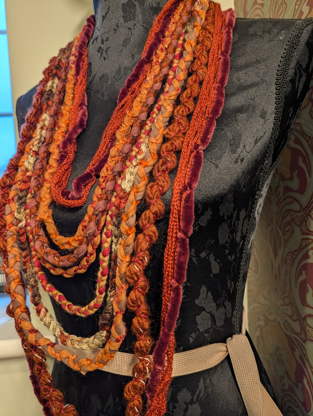Pyre Witch, A beautiful handmade necklace with witchy layers, created using sustainably sourced materials, unique gift