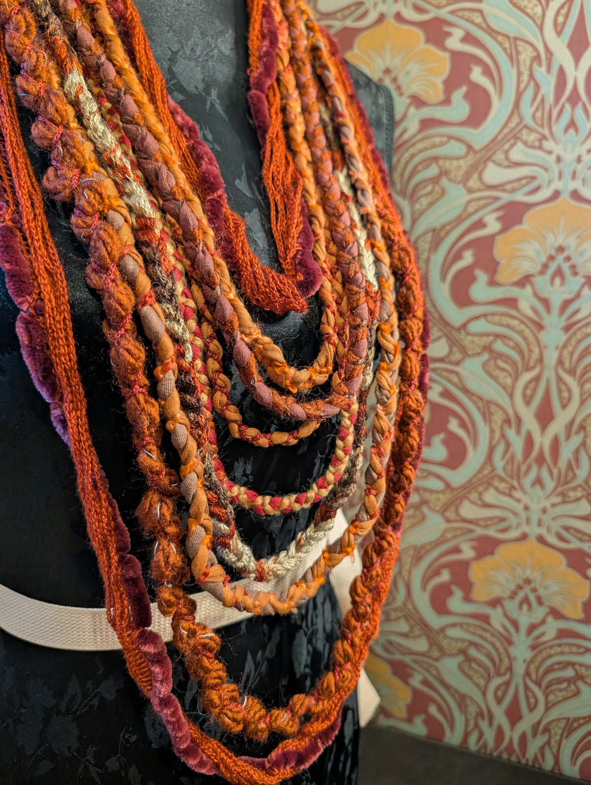 Pyre Witch, A beautiful handmade necklace with witchy layers, created using sustainably sourced materials, unique gift