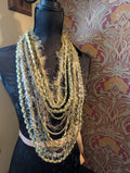 NEW Whispering Pine, A Beautiful Upcycled, Handcrafted Bohemian Fabric Necklace, Forestcore, Fairycore, Unique Gift
