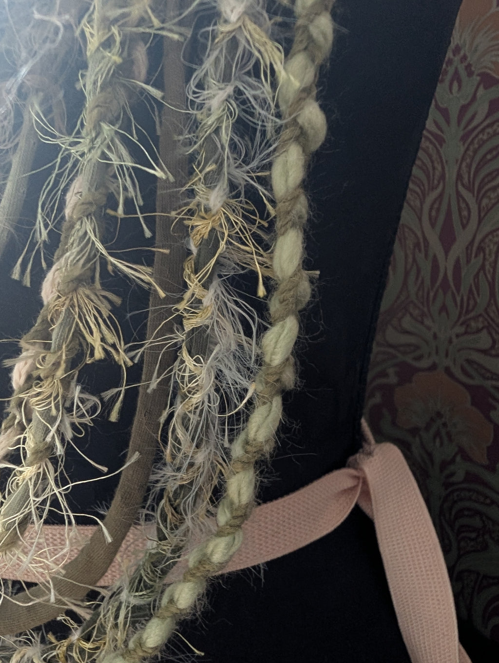 NEW Whispering Pine, A Beautiful Upcycled, Handcrafted Bohemian Fabric Necklace, Forestcore, Fairycore, Unique Gift