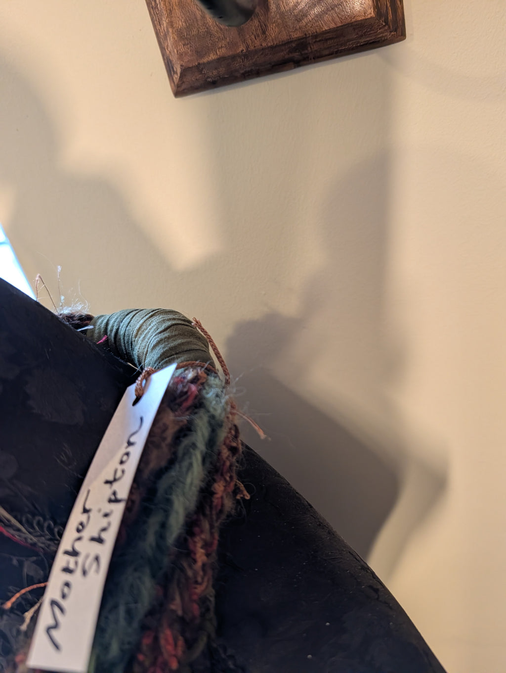Mother Shipton, Witch Inspired Fabric Necklace, Bohemian Style layers, Weave and Crochet, Great gift
