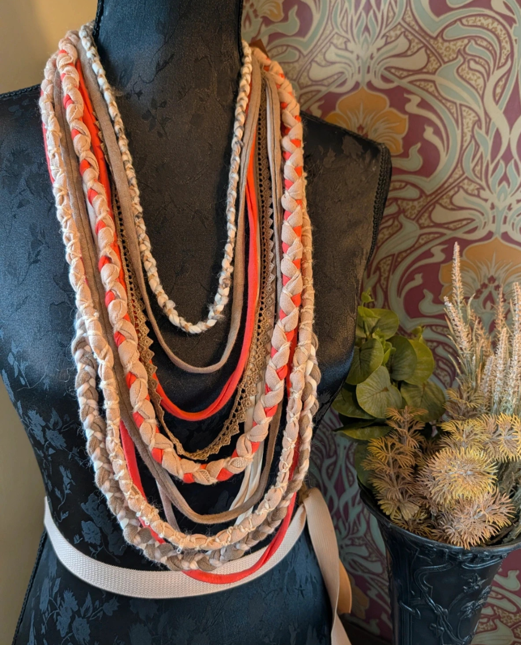 Pretty Coral Summer Holiday Bohemian Style Alternative Fashion Accessory, Festival Coral