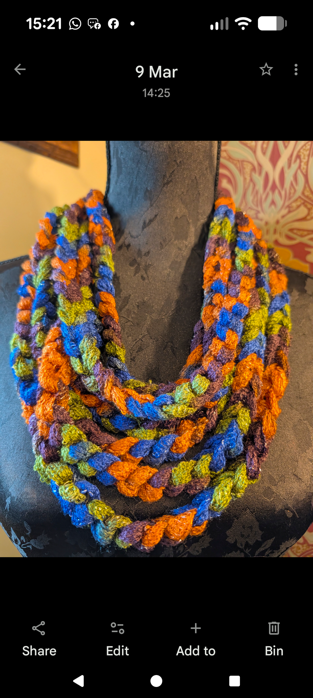 Carnival, Unique Handmade Infinity Scarf