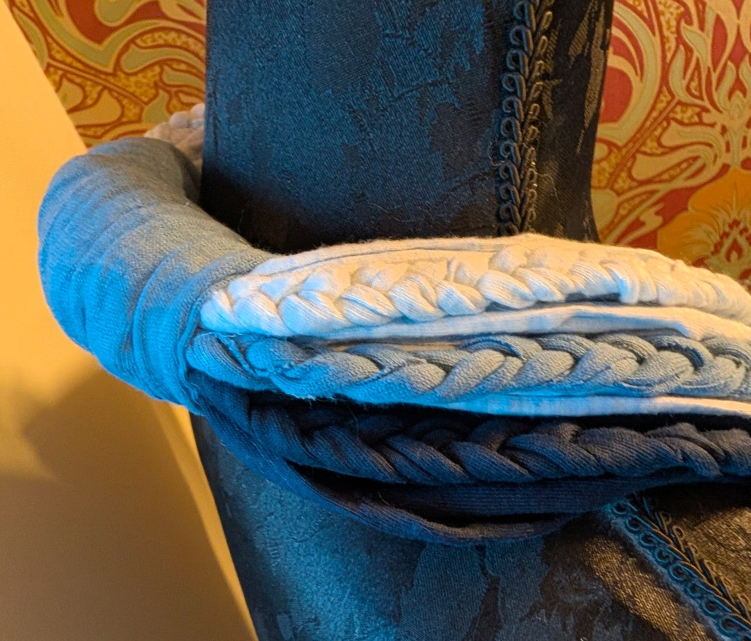 Blue Ombre Handmade Infinity Scarf