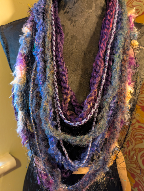 Alchemy, Handcrafted & Upcycled Boho Infinity Scarf