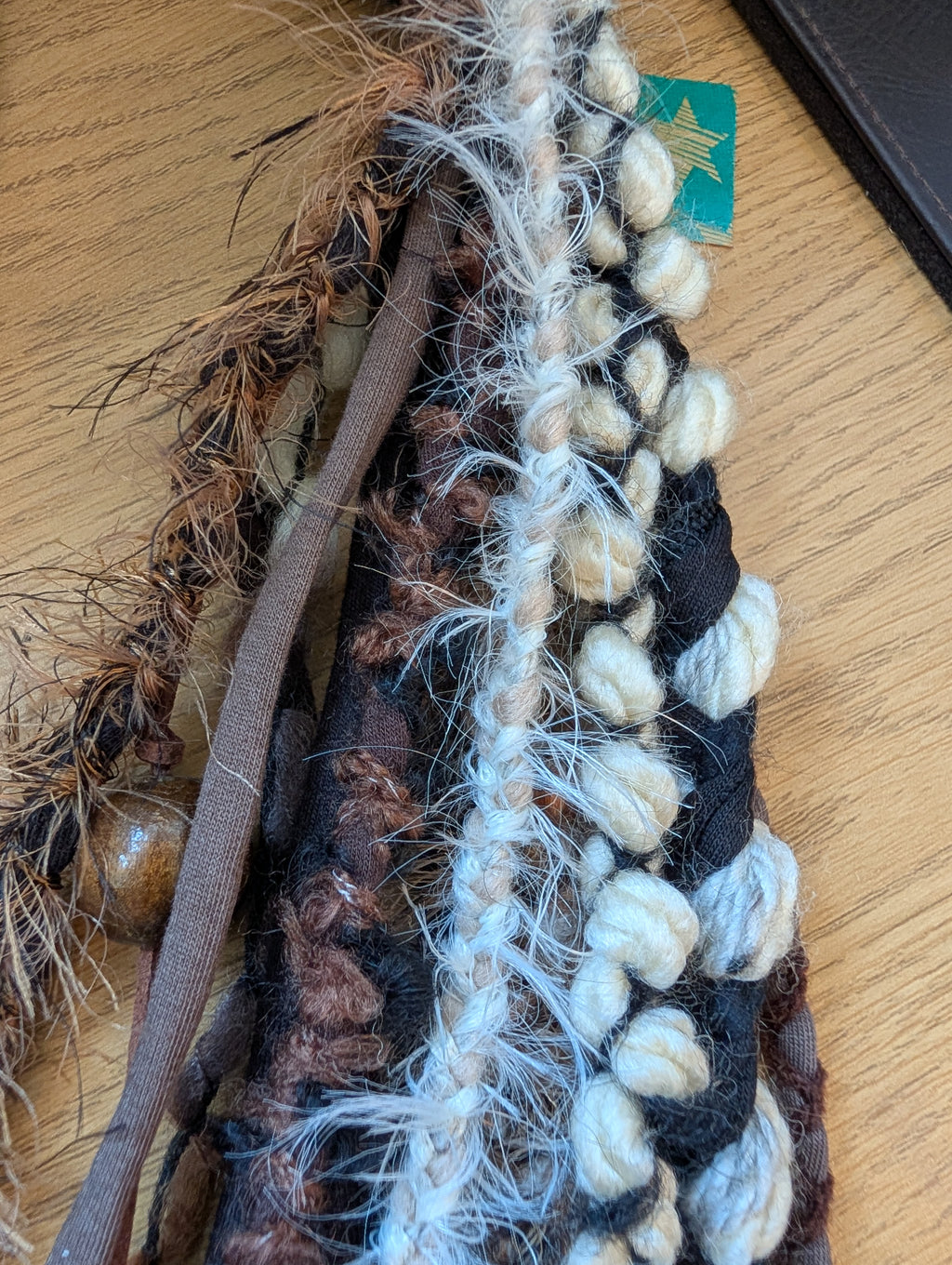 Viking Ragnor, Men's layered fabric scarf for Viking costume