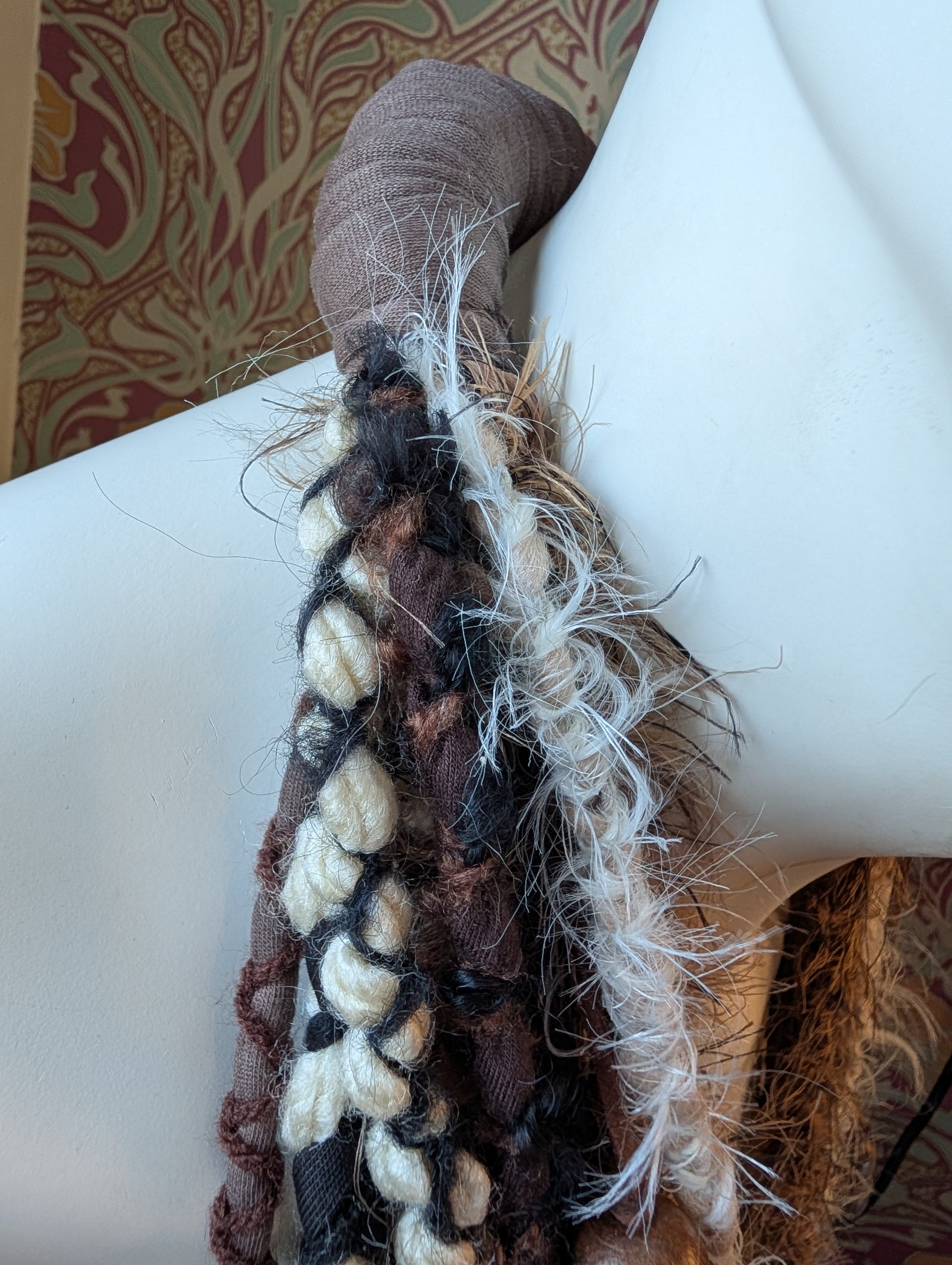 Viking Ragnor, Men's layered fabric scarf for Viking costume