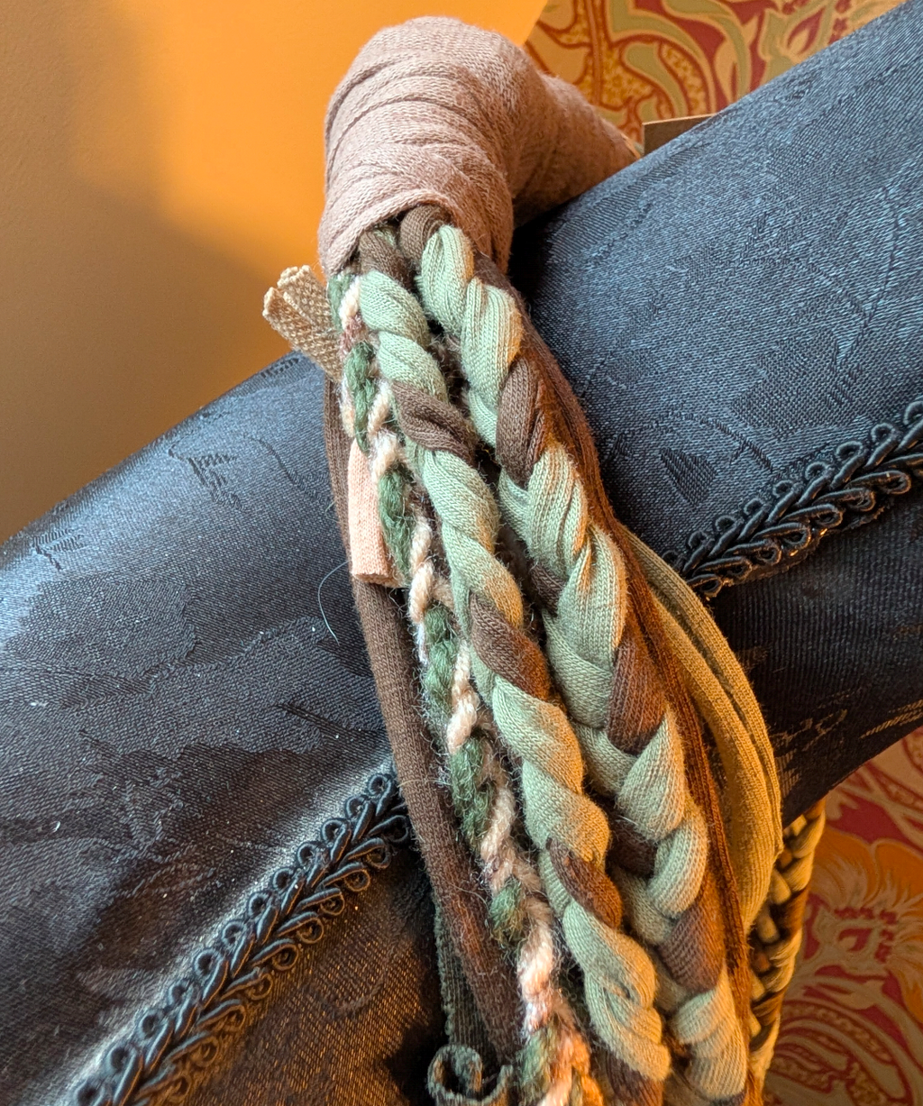 Hazel, Boho Grunge Style Fabric Necklace made from sustainably sourced materials