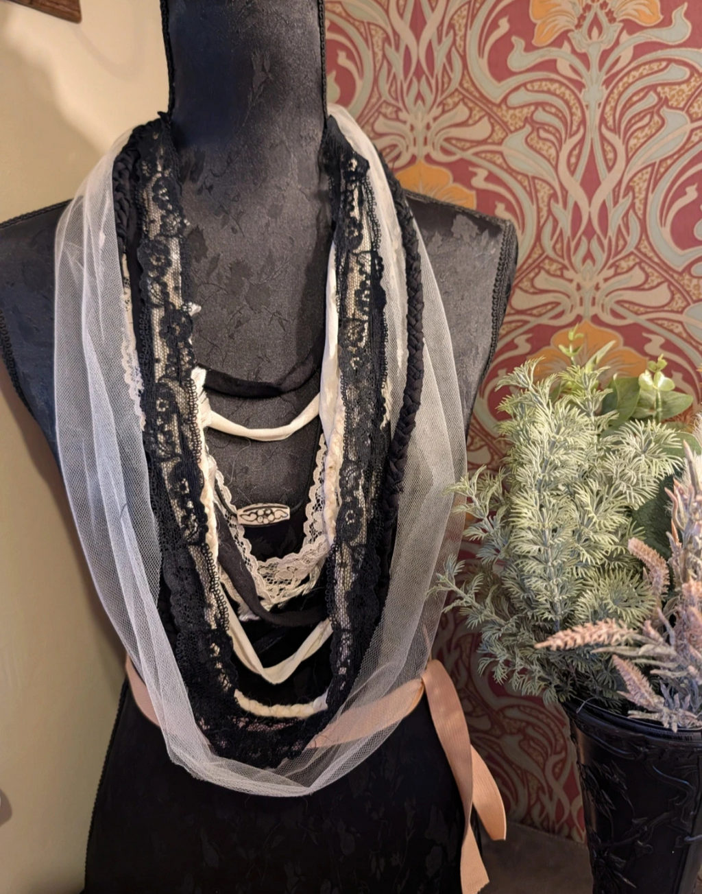 Haunting, a Gothic Vampire Inspired Design, handmade, upcycled & unique