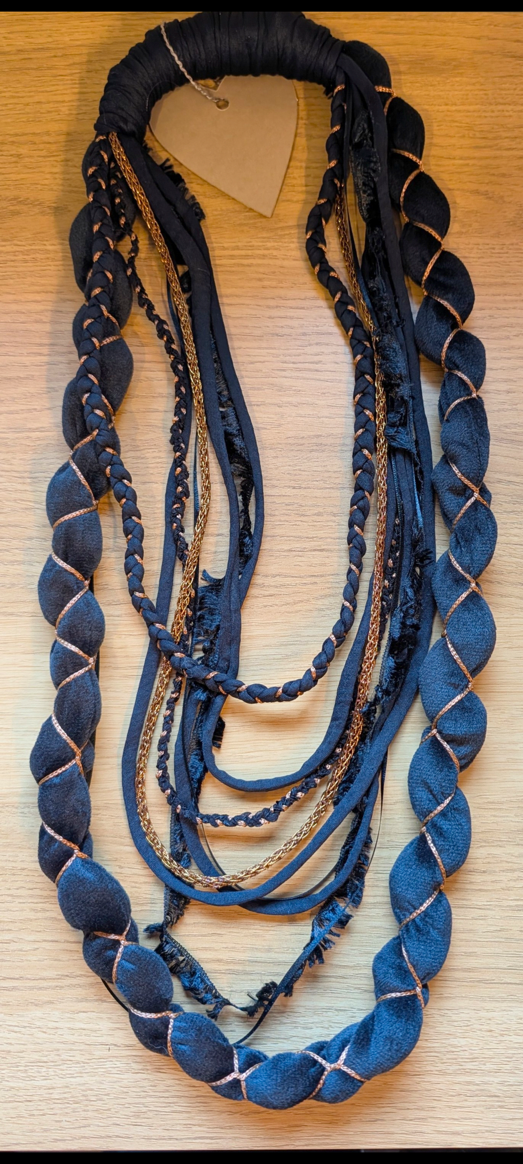 Elizabeth, Handmade Tudor Inspired Fabric Necklace