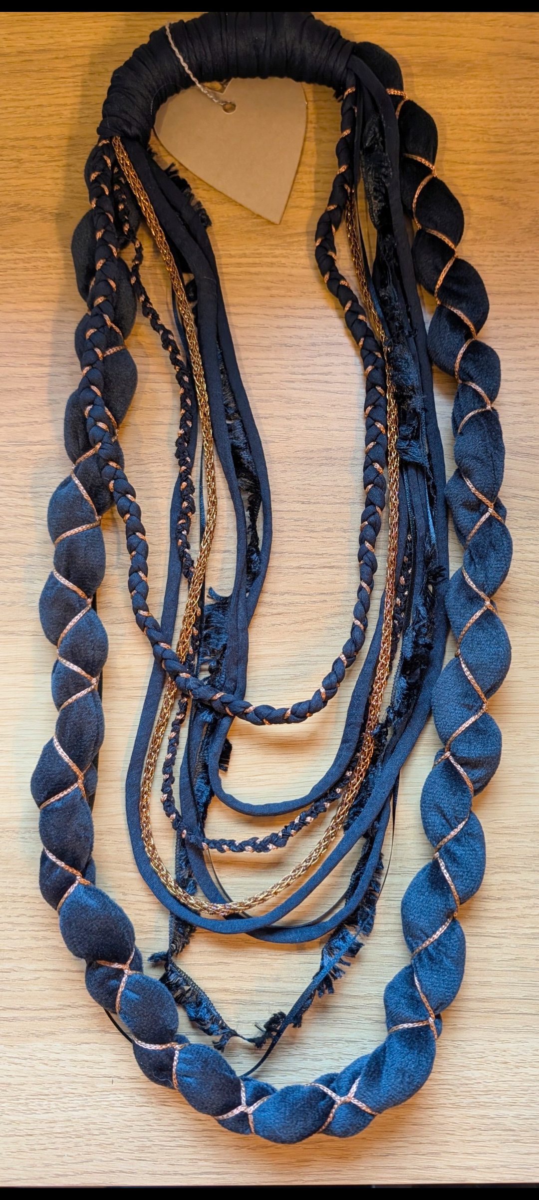 Elizabeth, Handmade Tudor Inspired Fabric Necklace