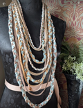 Mint Ice, Summer Festival, Boho Style, Longer length Infinity Scarf