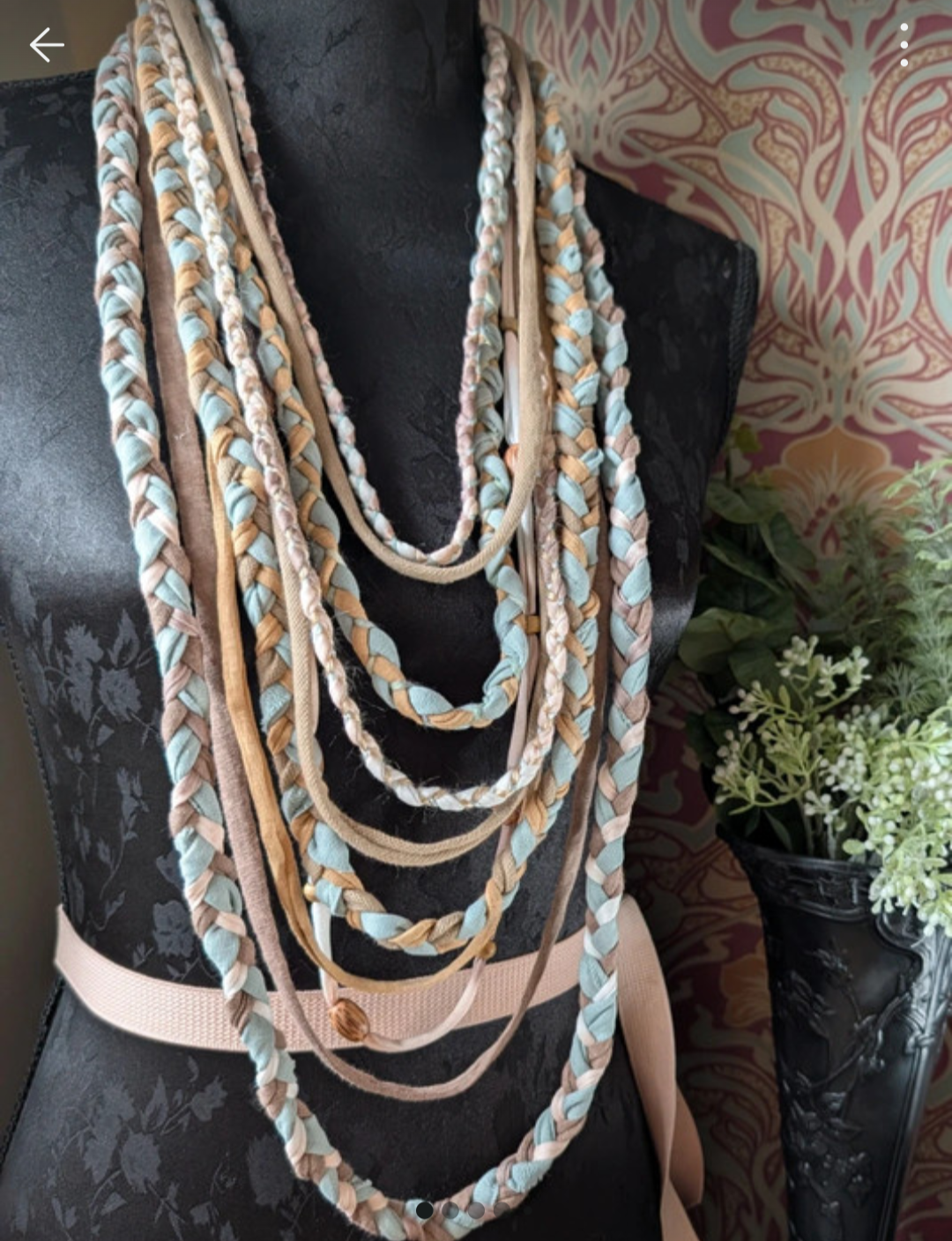 Mint Ice, Summer Festival, Boho Style, Longer length Infinity Scarf