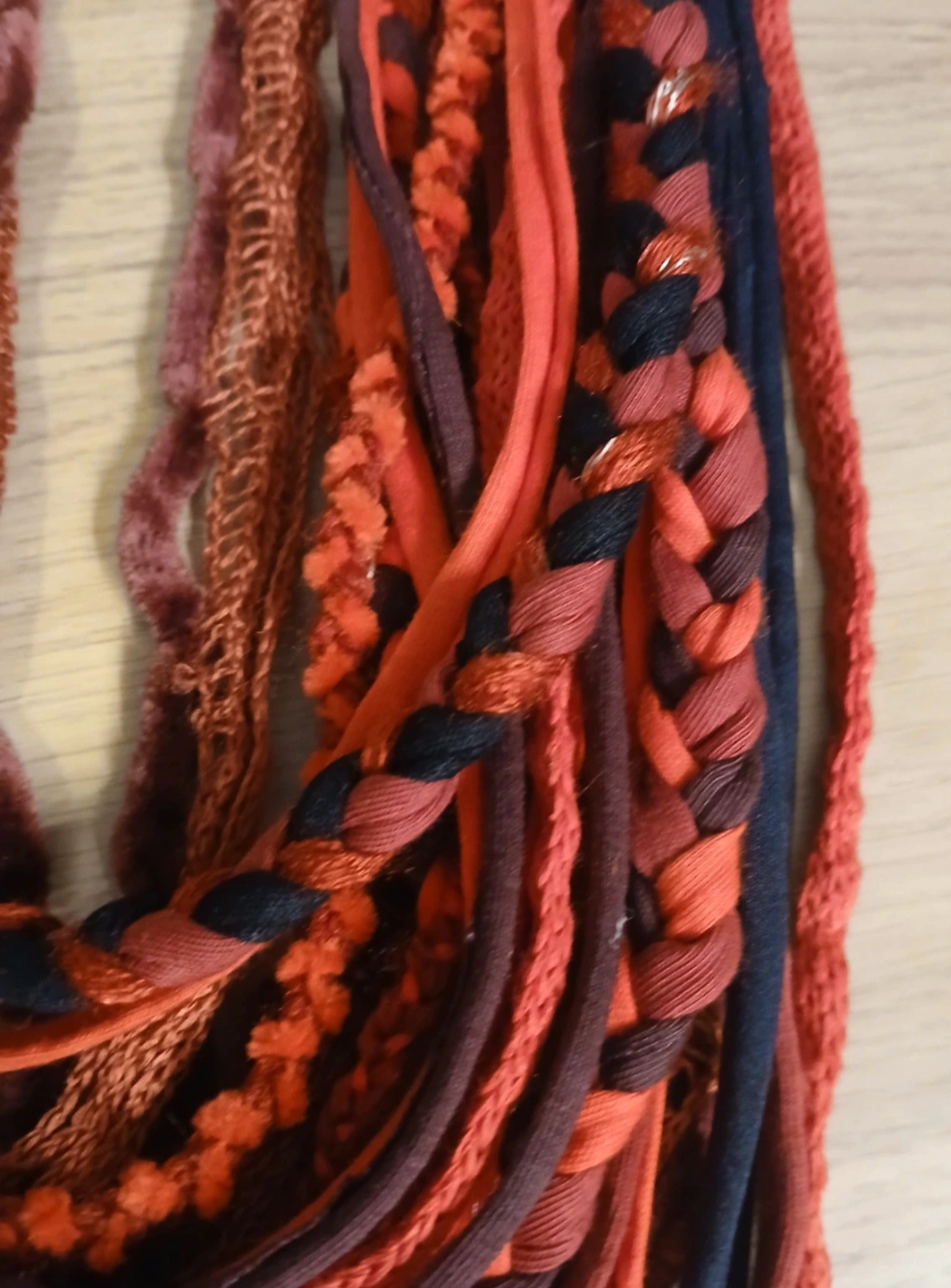 Bloody Valentine, Handmade Gothic Fabric Necklace