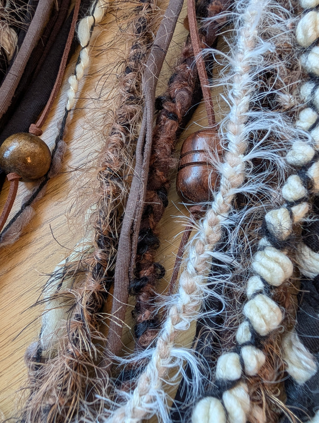 Viking Ragnor, Men's layered fabric scarf for Viking costume