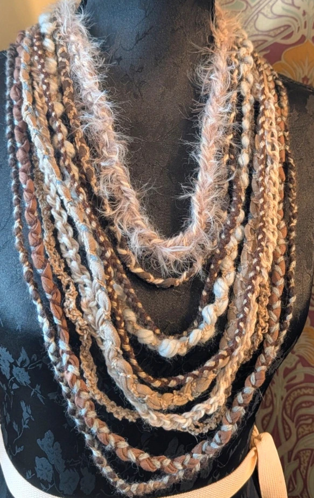 Viking Maiden, Viking Aesthetic Woven Necklace or Costume Accessory