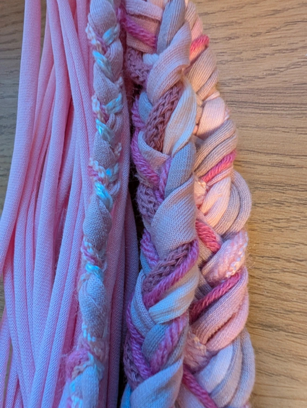 Pretty in Pink, Upcycled Infinity Scarf, Suitable for Vegans