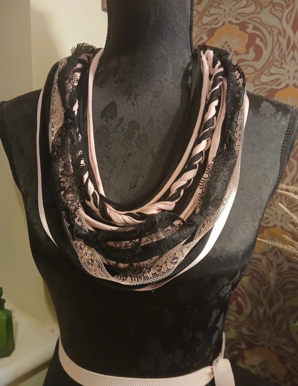 Morbidly Cute, Dollscore, Whimsigoth, Upcycled Infinity Scarf