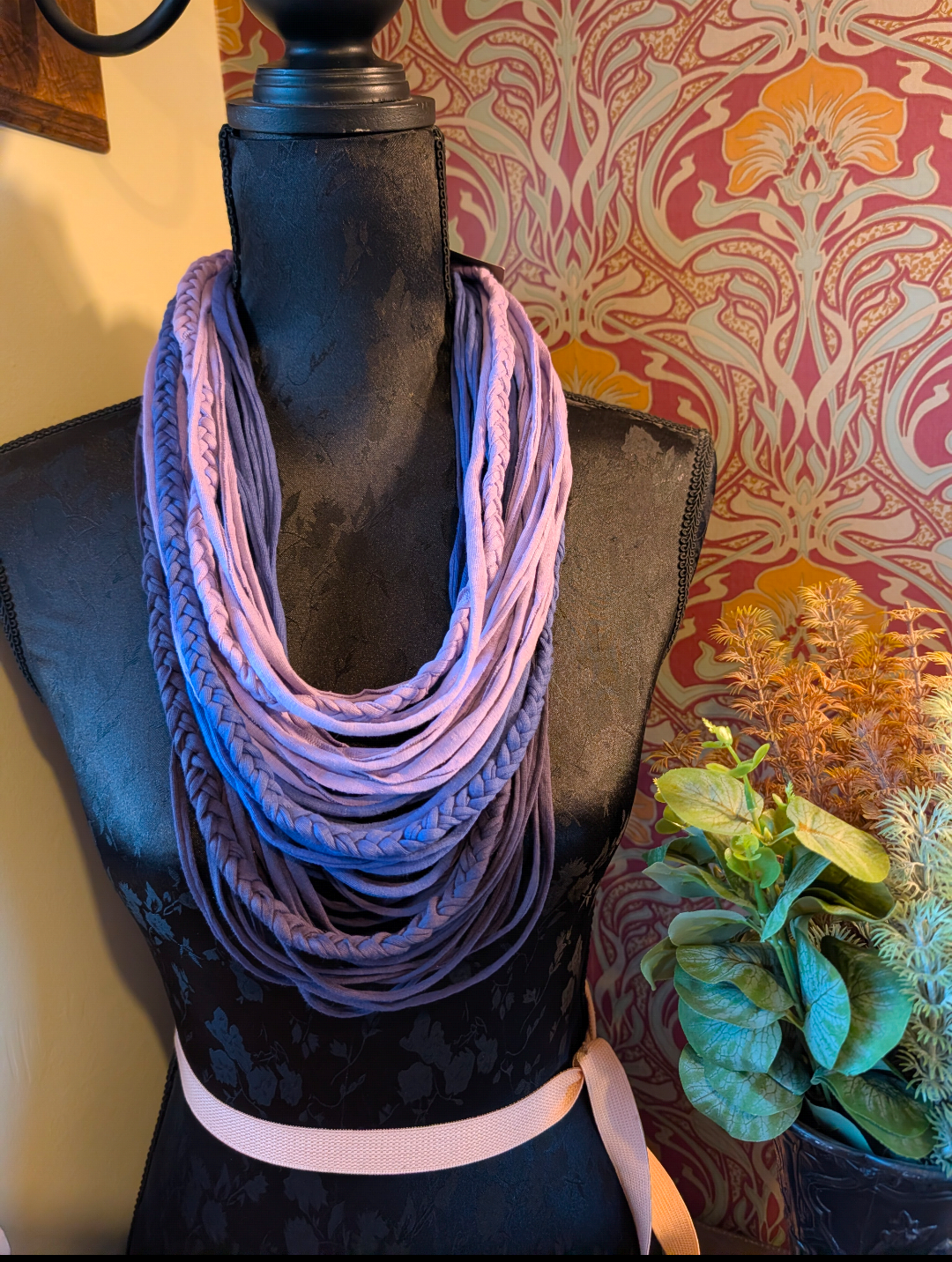 Purple Ombre Handmade Infinity Scarf