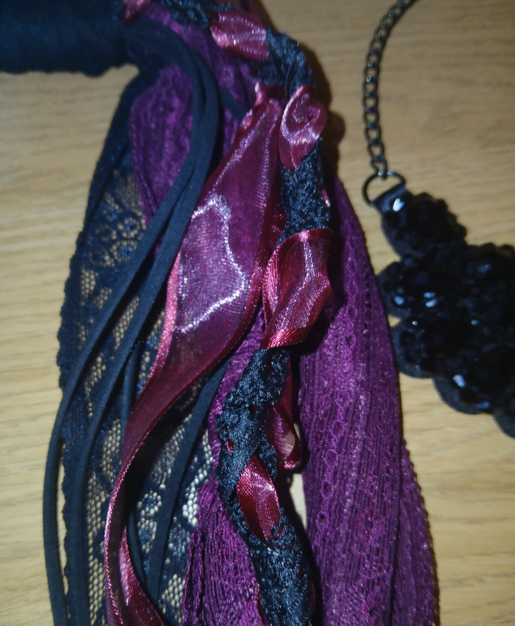 Christobel, Gothic Upcycled Necklace with Vintage Gothic necklace