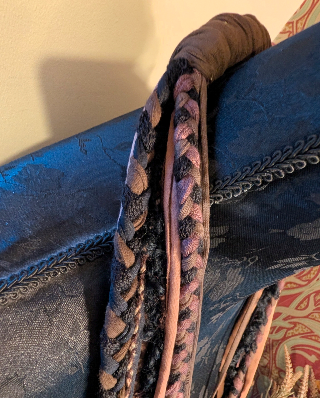 Layered Earth - Boho Multi-Strand Fabric Statement Necklace