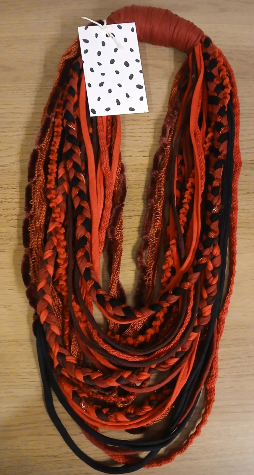 Bloody Valentine, Handmade Gothic Fabric Necklace