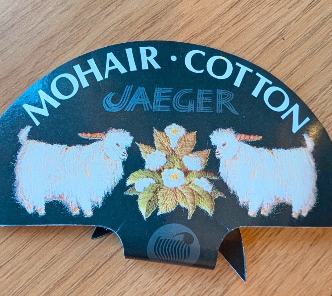 Blush Grey Vintage Mohair Infinity Scarf