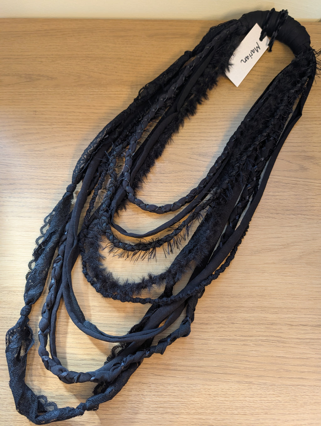 Marian, Gothic, Jet Black Fashion Accessory, lovely goth themed gift, Upcycled & Unique