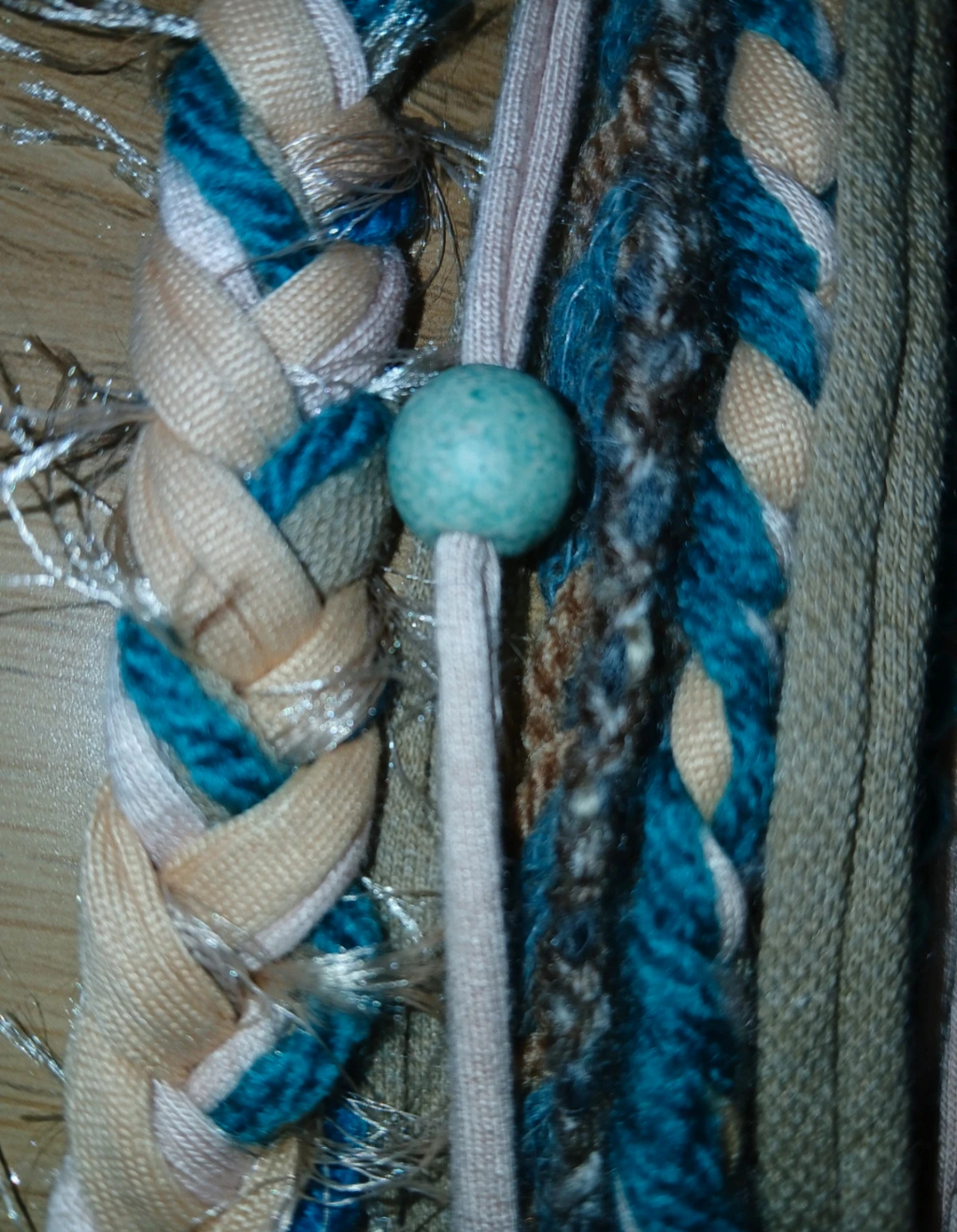 Bali Cove, Unique Upcycled Bohemian fabric necklace