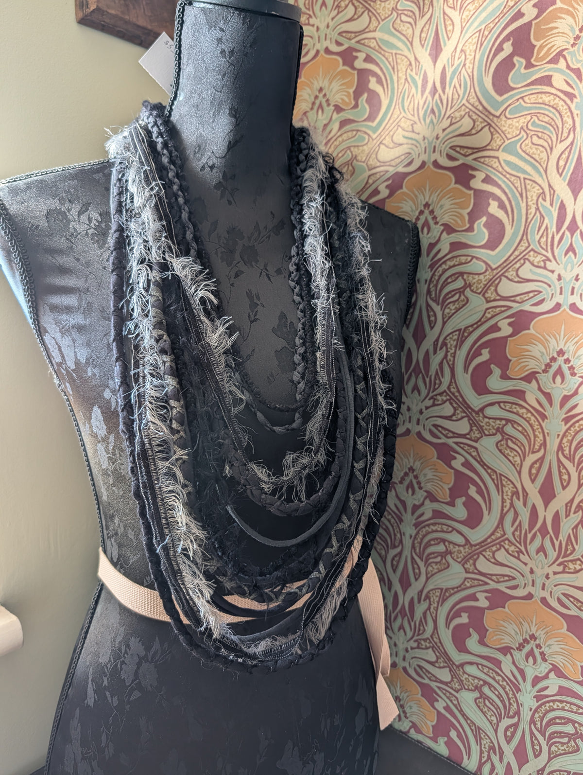Widow's Web, Gothic Style Accessory, Upcycled, handcrafted and unique