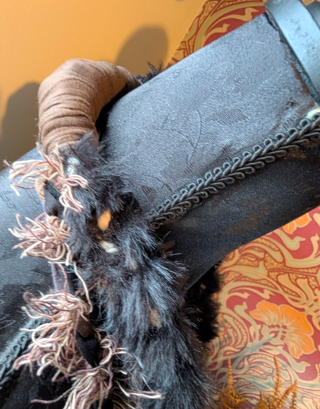 Shamanic, Handmade Statement Fabric Necklace/Infinity Scarf