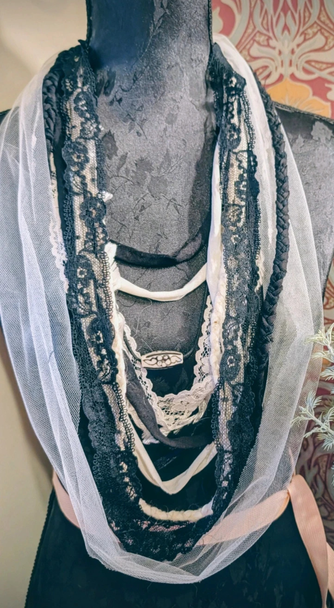 Haunting, a Gothic Vampire Inspired Design, handmade, upcycled & unique