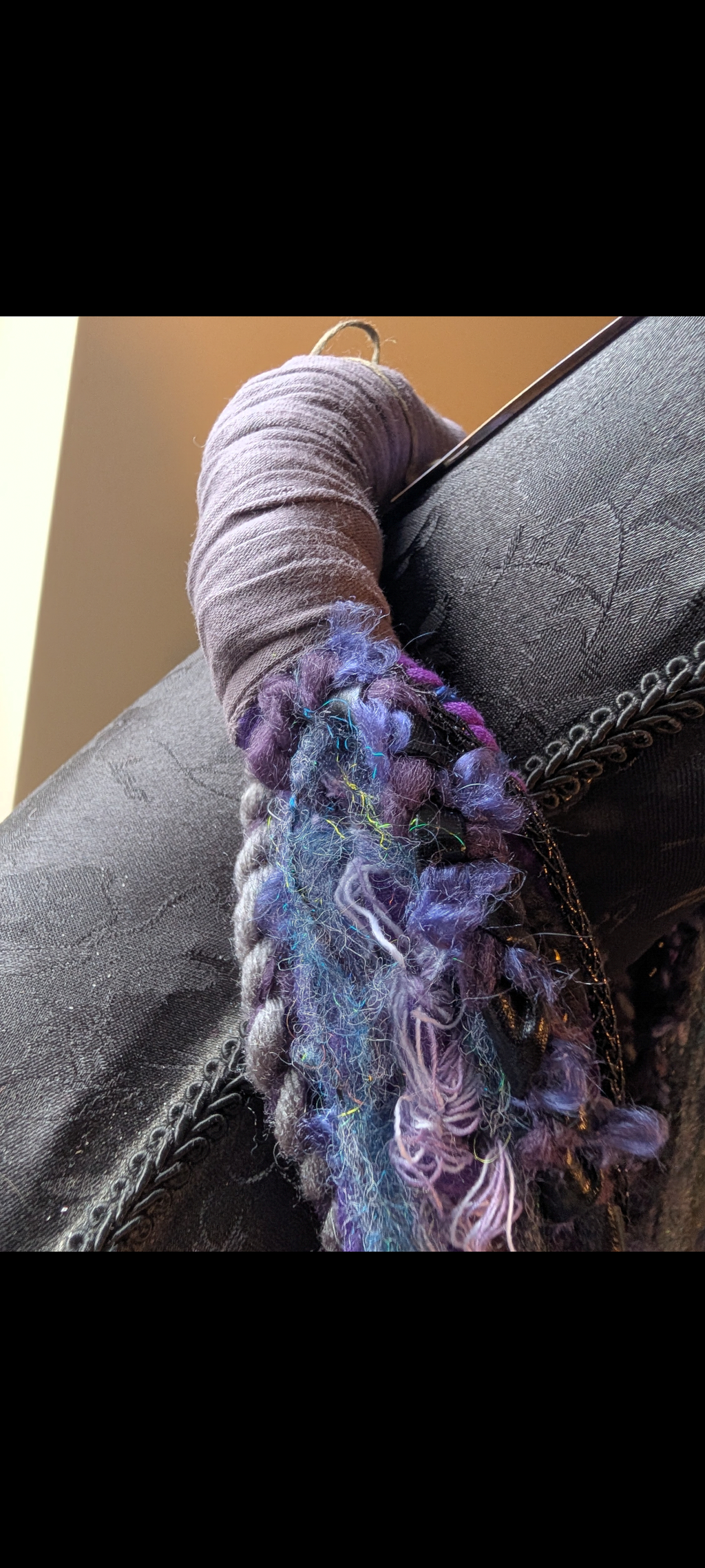 Tempest Witch, Beautiful Fabric Necklace, Handmade  & Upcycled