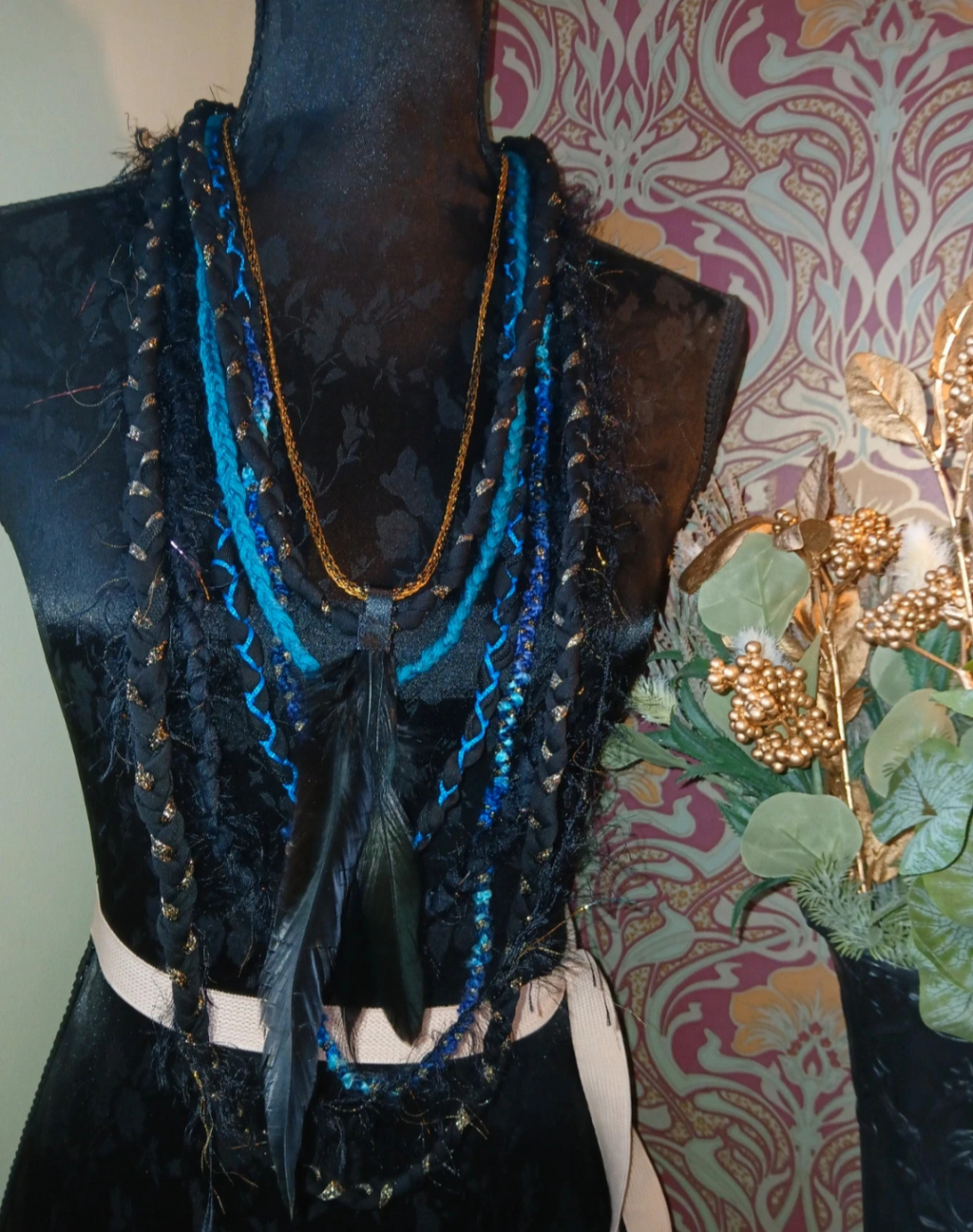 Cleopatra, Historical Female Inspired Statement Piece, Handmade, Upcycled, Unique