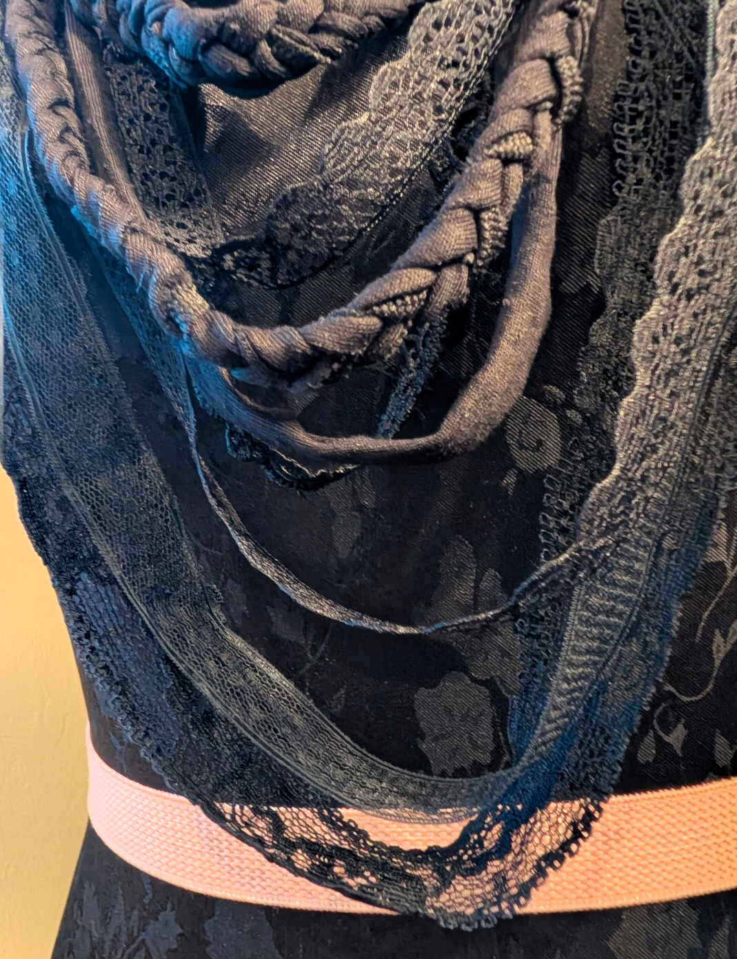 Whimsigoth Stevie Beautiful Handmade Fabric Necklace