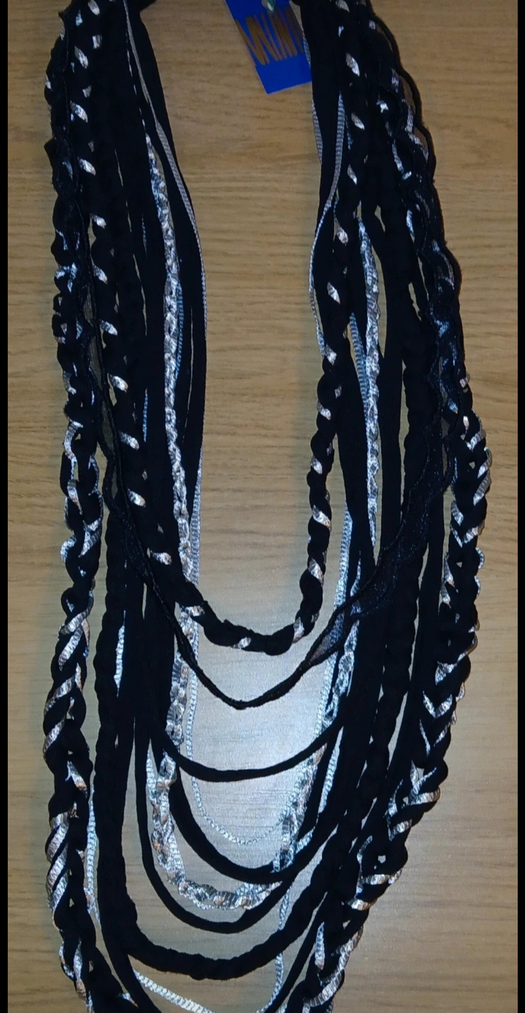 Lunar, Upcycled Fabric Necklace