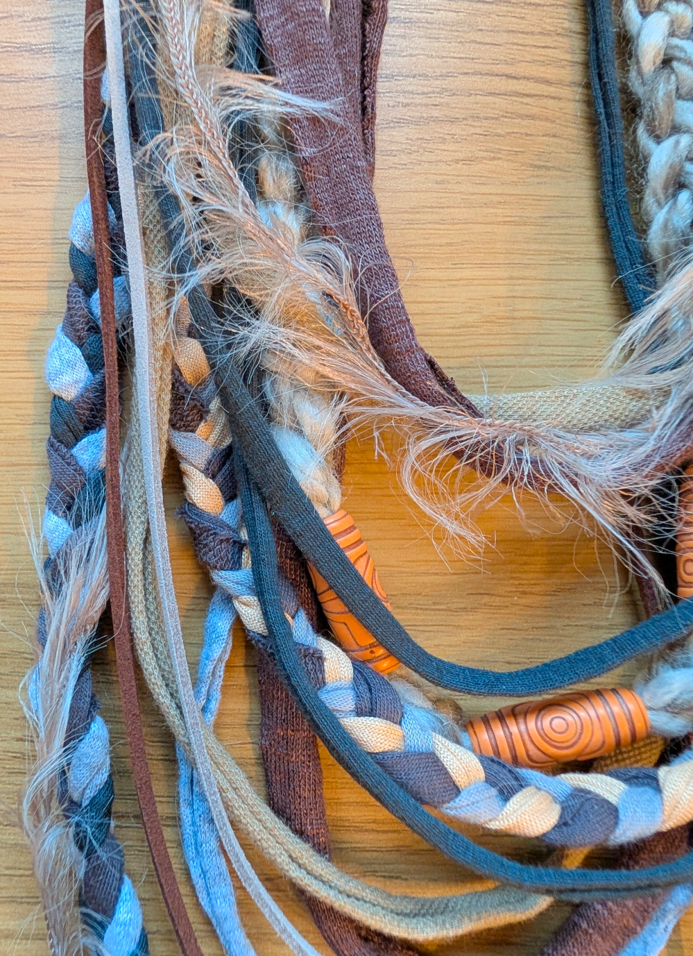 Norse Witch Unique Handmade Fabric Necklace