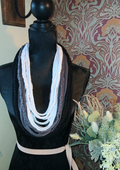 Ghostcore, Vegan Gothic Upcycled Infinity Scarf