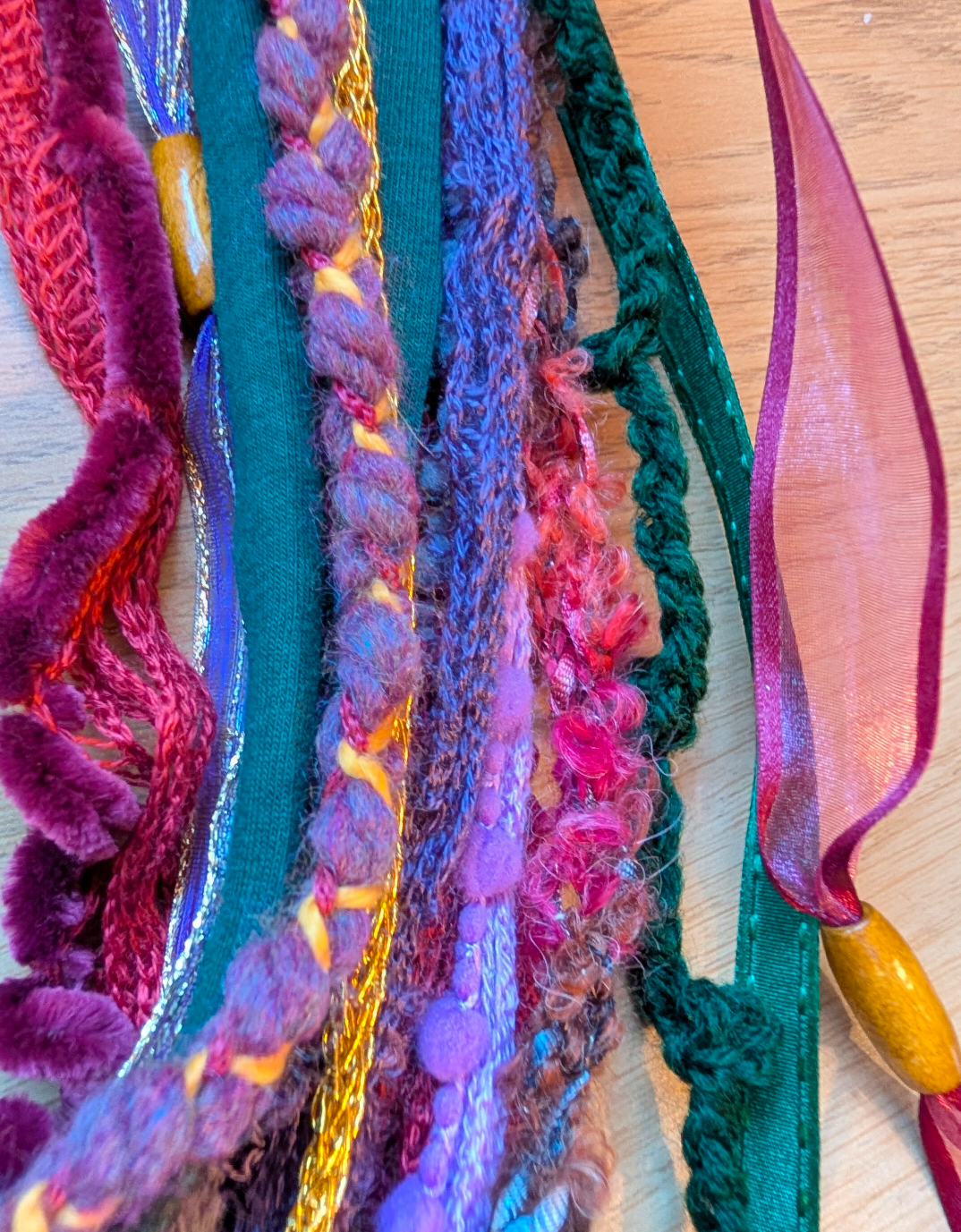 Folk Witch, Handmade Fabric Necklace