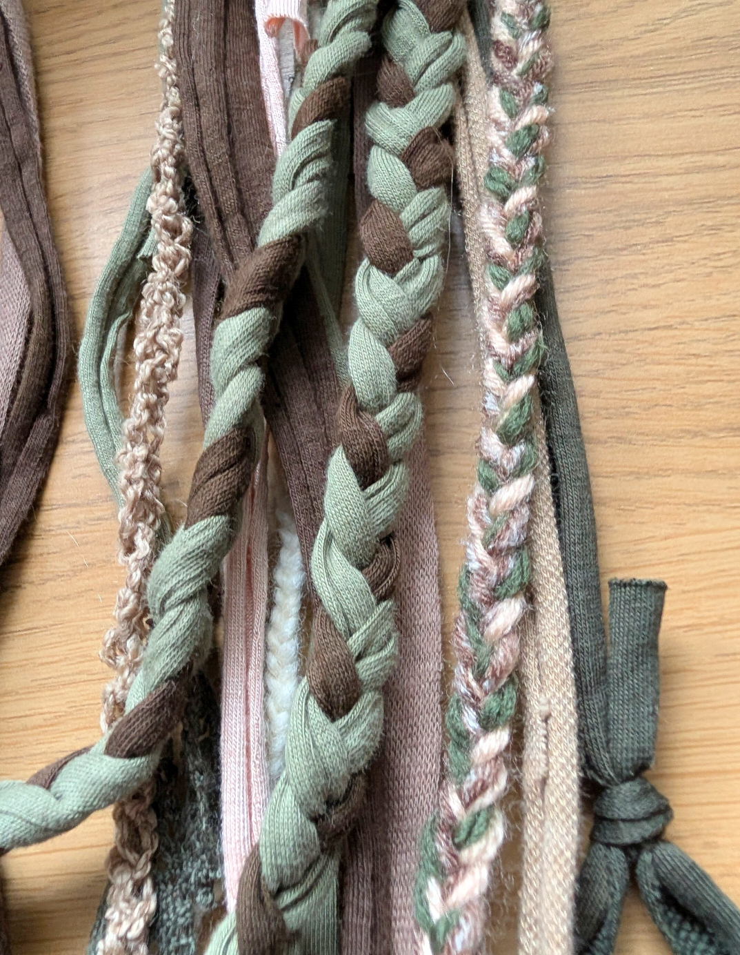 Hazel, Boho Grunge Style Fabric Necklace made from sustainably sourced materials