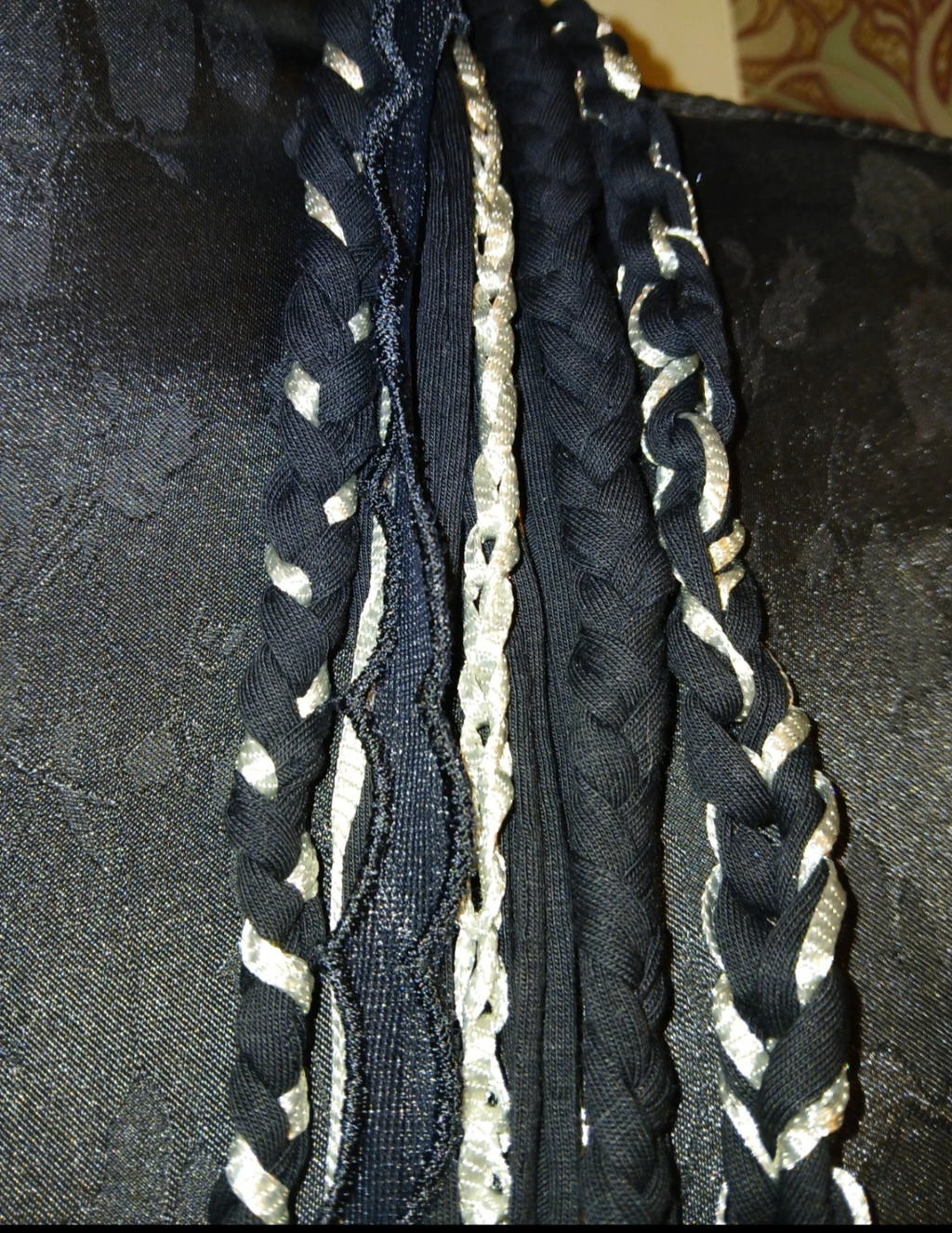 Lunar, Upcycled Fabric Necklace