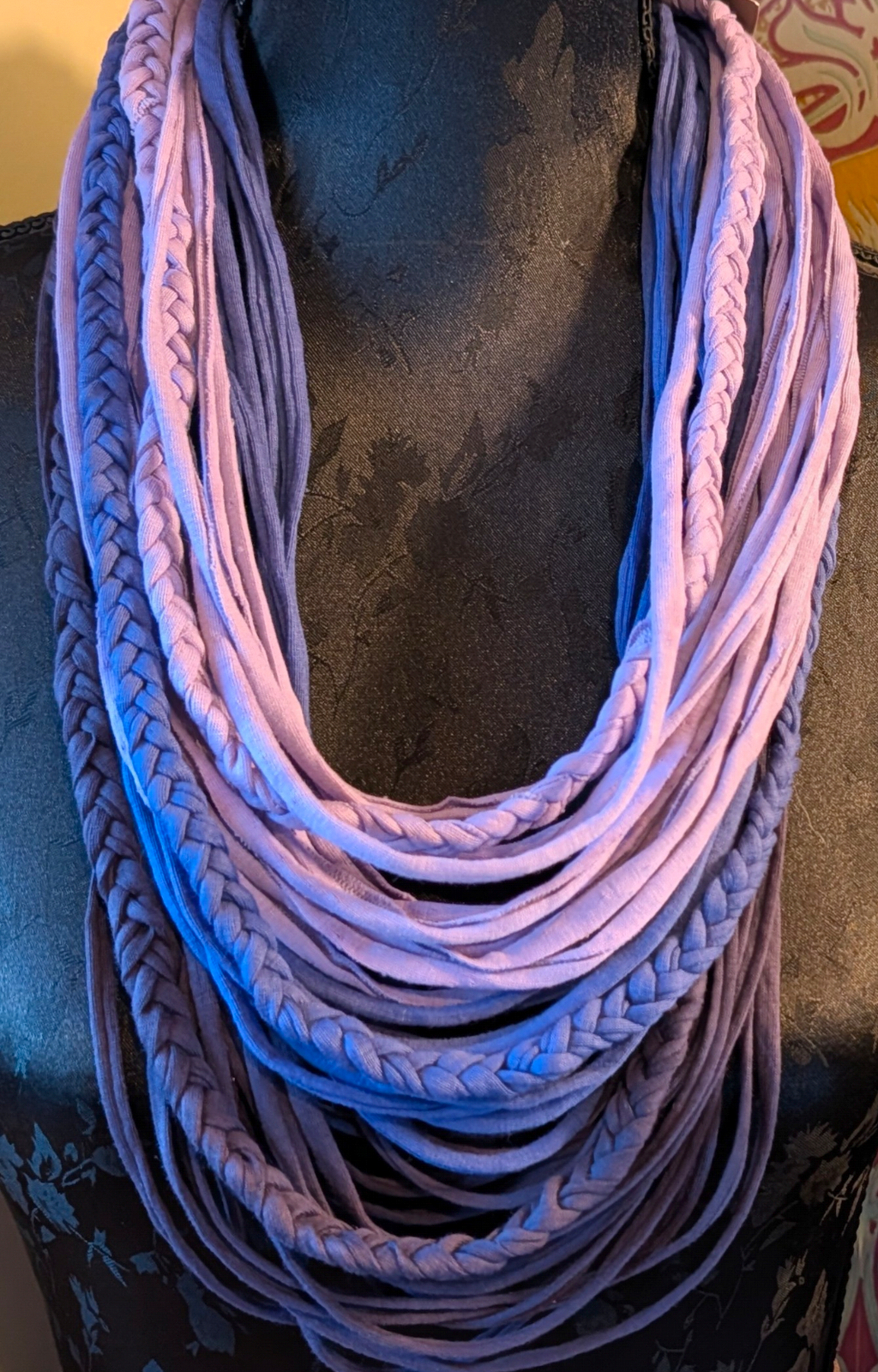 Purple Ombre Handmade Infinity Scarf
