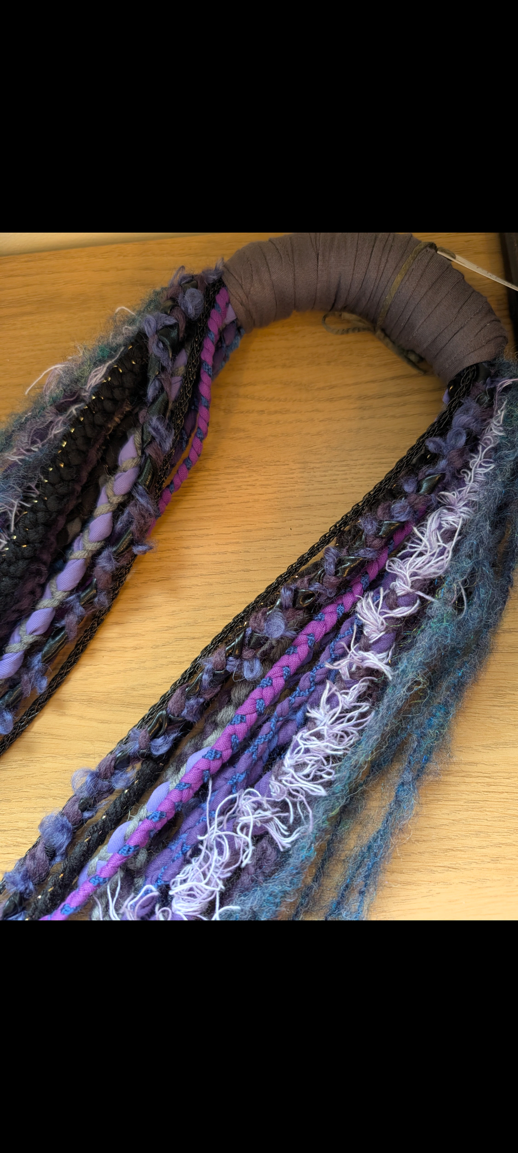 Tempest Witch, Beautiful Fabric Necklace, Handmade  & Upcycled