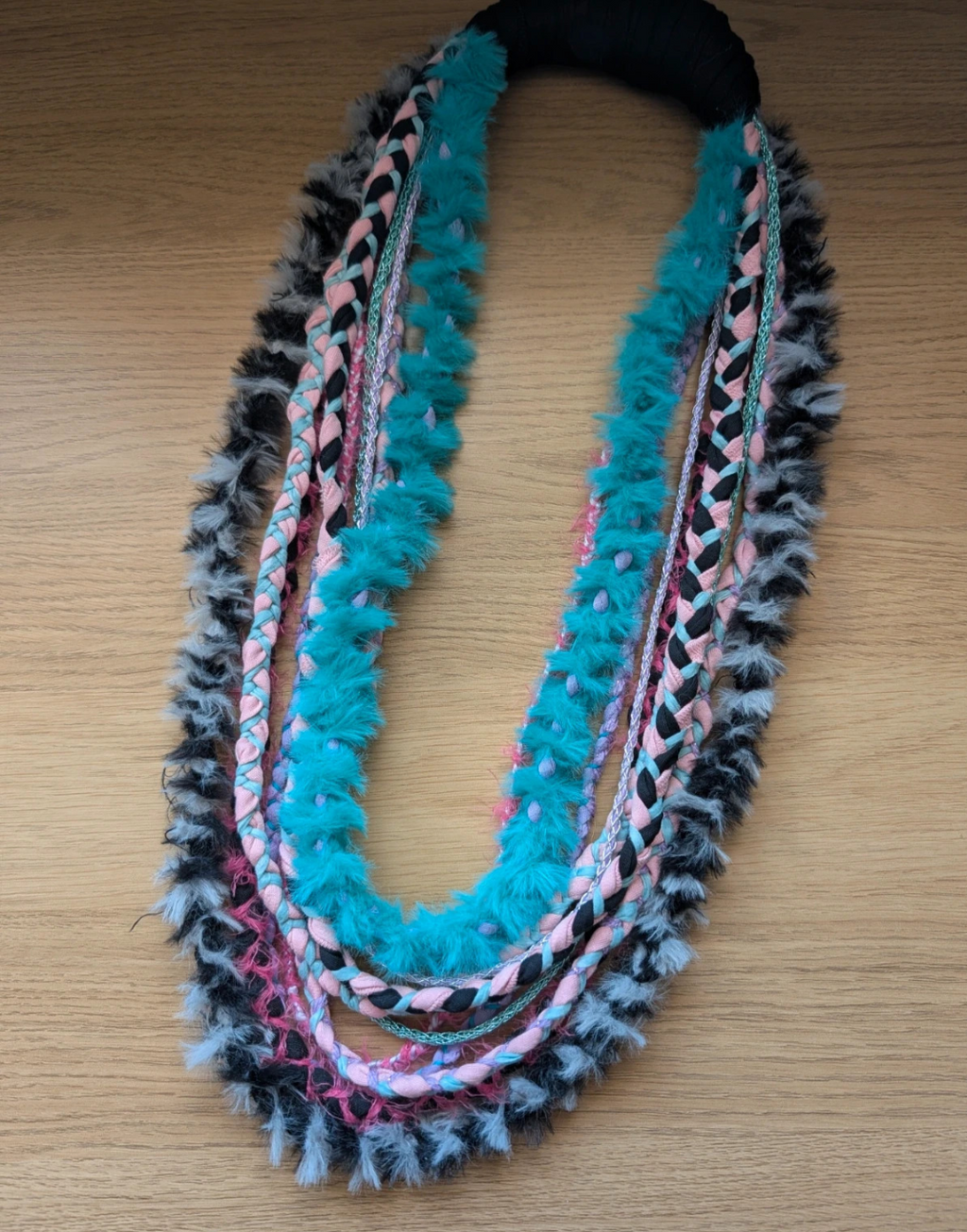 Boho Brights, Scenecore Anime Digicore aesthetic Infinity Scarf